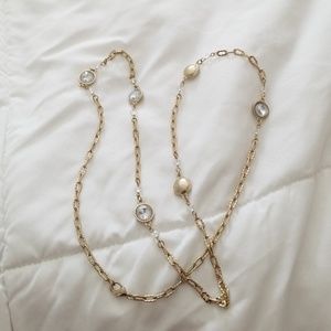 Gold in color necklace